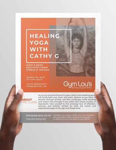 Healing Yoga Flyer